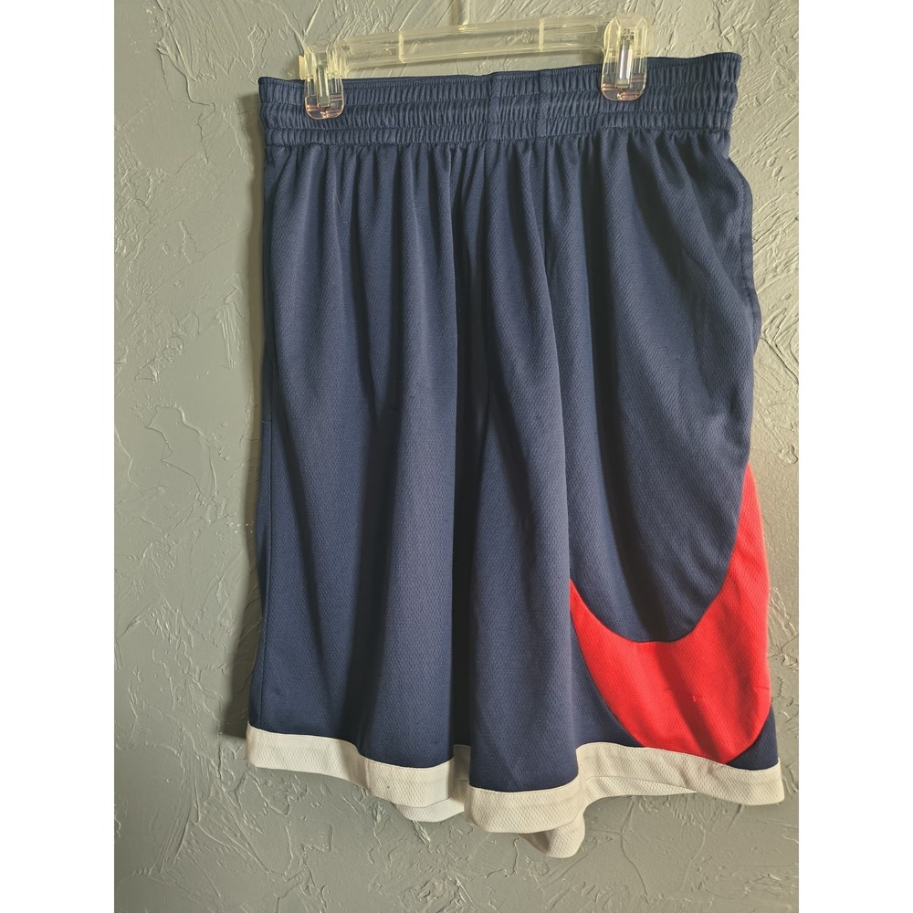 Nike‎ Dri-fit Basketball Shorts. Knee Length. Blue. Men's Large. Loose Fit.
